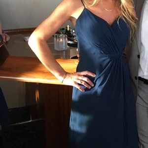 NAVY Christina Wu Bridesmaid Dress